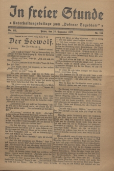 In Freier Stunde : Unterhaltungsbeilage zum „Posener Tageblatt”. 1927, Nr. 155 (28 Dezember)