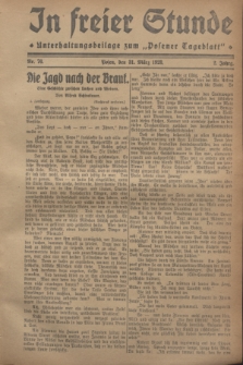 In Freier Stunde : Unterhaltungsbeilage zum „Posener Tageblatt”. Jg.2, Nr. 76 (31 März 1928)