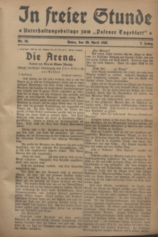 In Freier Stunde : Unterhaltungsbeilage zum „Posener Tageblatt”. Jg.2, Nr. 96 (26 April 1928)