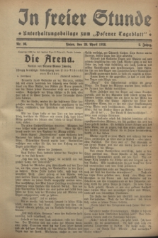 In Freier Stunde : Unterhaltungsbeilage zum „Posener Tageblatt”. Jg.2, Nr. 98 (28 April 1928)