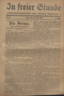 In Freier Stunde : Unterhaltungsbeilage zum „Posener Tageblatt”. Jg.2, Nr. 99 (29 April 1928)
