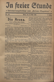 In Freier Stunde : Unterhaltungsbeilage zum „Posener Tageblatt”. Jg.2, Nr. 109 (12 Mai 1928)