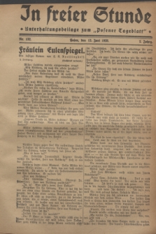 In Freier Stunde : Unterhaltungsbeilage zum „Posener Tageblatt”. Jg.2, Nr. 132 (12 Juni 1928)