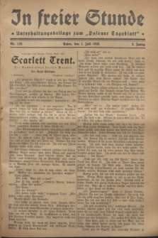 In Freier Stunde : Unterhaltungsbeilage zum „Posener Tageblatt”. Jg.2, Nr. 148 (1 Juli 1928)