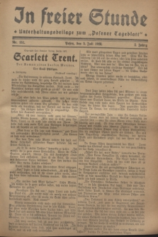 In Freier Stunde : Unterhaltungsbeilage zum „Posener Tageblatt”. Jg.2, Nr. 151 (5 Juli 1928)