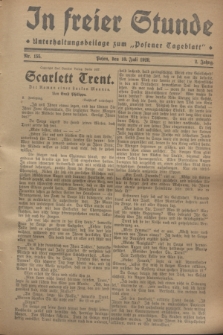 In Freier Stunde : Unterhaltungsbeilage zum „Posener Tageblatt”. Jg.2, Nr. 155 (10 Juli 1928)