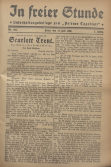 In Freier Stunde : Unterhaltungsbeilage zum „Posener Tageblatt”. Jg.2, Nr. 163 (19 Juli 1928)