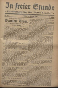 In Freier Stunde : Unterhaltungsbeilage zum „Posener Tageblatt”. Jg.2, Nr. 167 (24 Juli 1928)