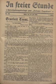 In Freier Stunde : Unterhaltungsbeilage zum „Posener Tageblatt”. Jg.2, Nr. 169 (26 Juli 1928)