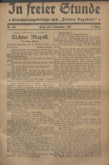 In Freier Stunde : Unterhaltungsbeilage zum „Posener Tageblatt”. Jg.2, Nr. 203 (5 September 1928)