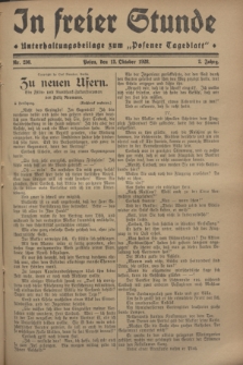 In Freier Stunde : Unterhaltungsbeilage zum „Posener Tageblatt”. Jg.2, Nr. 236 (13 Oktober 1928)