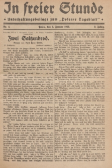 In Freier Stunde : Unterhaltungsbeilage zum „Posener Tageblatt”. Jg.3, Nr. 4 (5 Januar 1929)