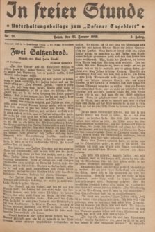 In Freier Stunde : Unterhaltungsbeilage zum „Posener Tageblatt”. Jg.3, Nr. 21 (25 Januar 1929)