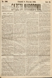 Gazeta Narodowa. 1864, nr 206