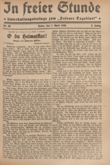 In Freier Stunde : Unterhaltungsbeilage zum „Posener Tageblatt”. Jg.3, Nr. 80 (7 April 1929)