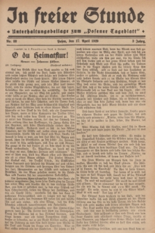 In Freier Stunde : Unterhaltungsbeilage zum „Posener Tageblatt”. Jg.3, Nr. 88 (17 April 1929)