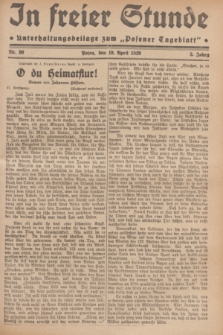 In Freier Stunde : Unterhaltungsbeilage zum „Posener Tageblatt”. Jg.3, Nr. 90 (19 April 1929)