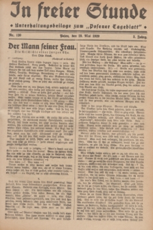 In Freier Stunde : Unterhaltungsbeilage zum „Posener Tageblatt”. Jg.3, Nr. 120 (28 Mai 1929)