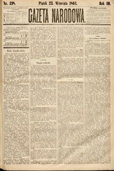 Gazeta Narodowa. 1864, nr 218