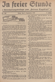 In Freier Stunde : Unterhaltungsbeilage zum „Posener Tageblatt”. Jg.3, Nr. 203 (5 September 1929)