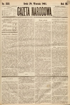 Gazeta Narodowa. 1864, nr 222