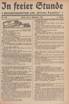 In Freier Stunde : Unterhaltungsbeilage zum „Posener Tageblatt”. Jg.3, Nr. 206 (8 September 1929)