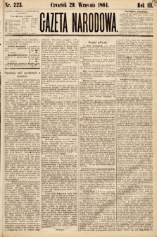 Gazeta Narodowa. 1864, nr 223