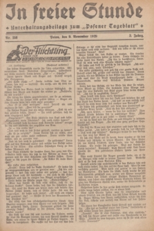 In Freier Stunde : Unterhaltungsbeilage zum „Posener Tageblatt”. Jg.3, Nr. 258 (9 November 1929)