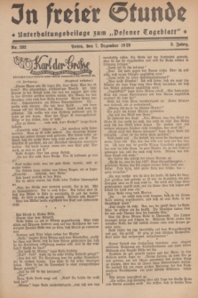 In Freier Stunde : Unterhaltungsbeilage zum „Posener Tageblatt”. Jg.3, Nr. 282 (7 Dezember 1929)