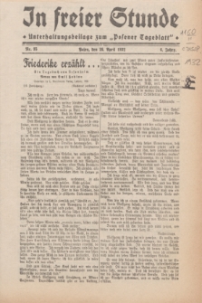 In Freier Stunde : Unterhaltungsbeilage zum „Posener Tageblatt”. Jg.6, Nr. 95 (26 April 1932)