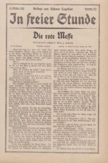 In Freier Stunde : Beilage zum "Posener Tageblatt". Jg.6, Nr. 235 (13 Oktober 1932)
