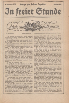 In Freier Stunde : Beilage zum „Posener Tageblatt”. 1935, Nr. 202 (4 September)