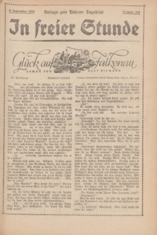 In Freier Stunde : Beilage zum „Posener Tageblatt”. 1935, Nr. 206 (8 September)