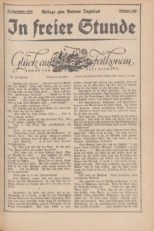In Freier Stunde : Beilage zum „Posener Tageblatt”. 1935, Nr. 219 (24 September)