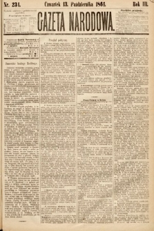 Gazeta Narodowa. 1864, nr 234
