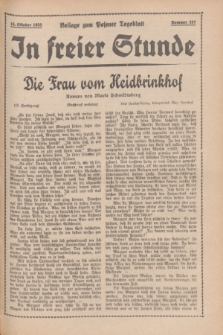 In Freier Stunde : Beilage zum „Posener Tageblatt”. 1935, Nr. 237 (15 Oktober)