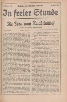 In Freier Stunde : Beilage zum „Posener Tageblatt”. 1935, Nr. 240 (18 Oktober)