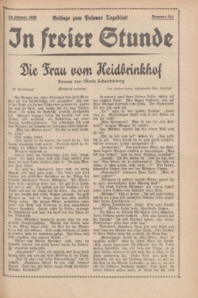 In Freier Stunde : Beilage zum „Posener Tageblatt”. 1935, Nr. 241 (19 Oktober)