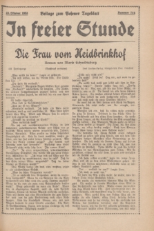 In Freier Stunde : Beilage zum „Posener Tageblatt”. 1935, Nr. 244 (23 Oktober)