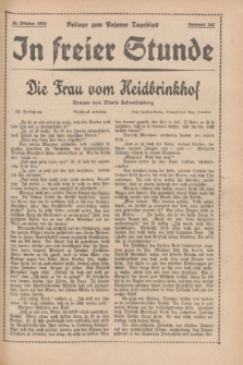 In Freier Stunde : Beilage zum „Posener Tageblatt”. 1935, Nr. 247 (26 Oktober)