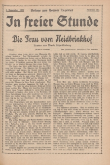 In Freier Stunde : Beilage zum „Posener Tageblatt”. 1935, Nr. 253 (3 November)