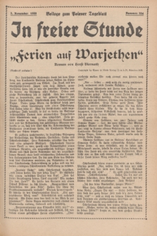 In Freier Stunde : Beilage zum „Posener Tageblatt”. 1935, Nr. 254 (5 November)