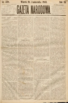 Gazeta Narodowa. 1864, nr 238
