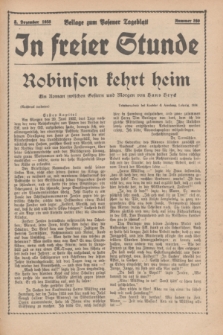 In Freier Stunde : Beilage zum „Posener Tageblatt”. 1935, Nr. 280 (5 Dezember)