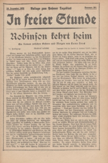 In Freier Stunde : Beilage zum „Posener Tageblatt”. 1935, Nr. 291 (18 Dezember)
