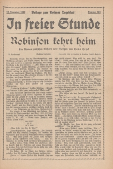 In Freier Stunde : Beilage zum „Posener Tageblatt”. 1935, Nr. 292 (19 Dezember)