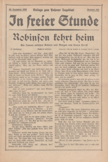 In Freier Stunde : Beilage zum „Posener Tageblatt”. 1935, Nr. 297 (25 Dezember)
