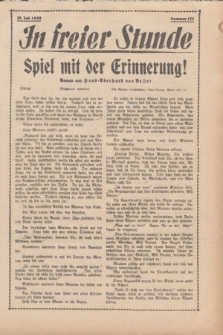 In Freier Stunde. 1939, Nr. 172 (29 Juli)