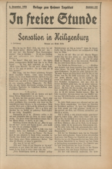 In Freier Stunde : Beilage zum „Posener Tageblatt”. 1934, Nr. 277 (5 December)