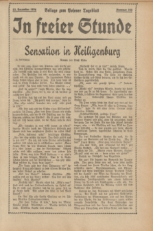 In Freier Stunde : Beilage zum „Posener Tageblatt”. 1934, Nr. 283 (13 December)
